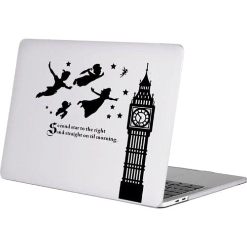 Peter Pan Fairy Laptop Sticker for Apple Macbook Decal Pro 16" Air Retina 11 12 13 14 15 inch HP Mac Book Notebook Skin Sticker