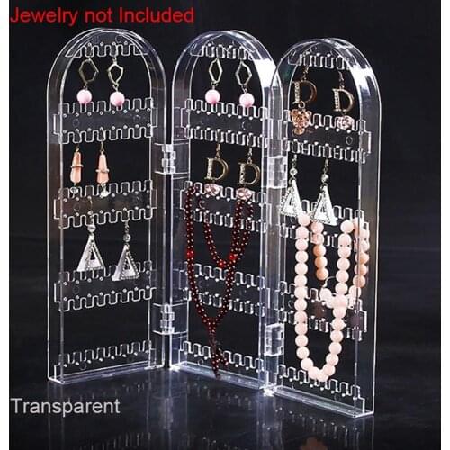 Creative Screen Necklace Jewelry Rack Plastic Earrings Earring Display Stand Large Capacity Earring Holder Necklace Hanger