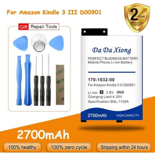 170-1032-00 Battery Backup for Amazon Kindle 3 Keyboard eReader D00901 GP-S10-346392-0100 S11GTSF01A + Free Tools