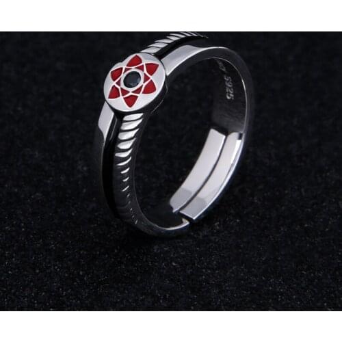 Sasuke Ring Anime US Size #7 Adjustable 55.9mm~60.9mm Cosplay Prop Daily Cos Gift N1
