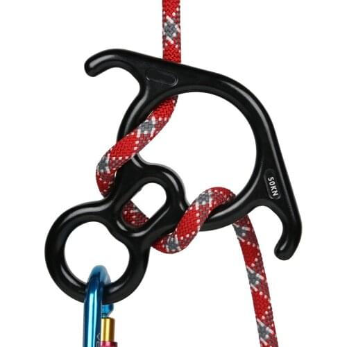 Rock climbing descender 8 descend ring downhill OX Horn eight ring 50NG Hoop Abseiling Device downhill Slow Down Descender