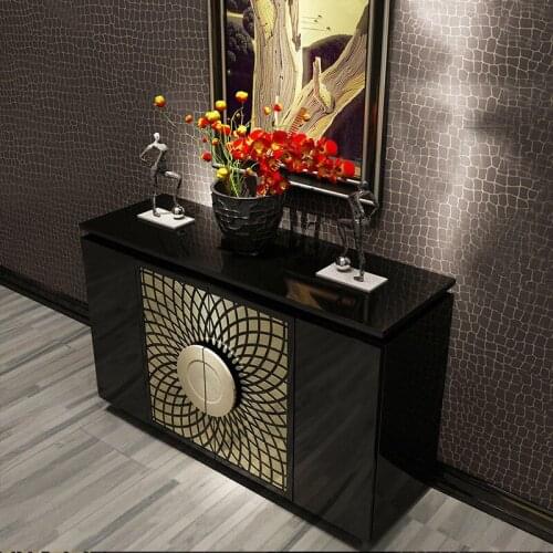Customized Light Luxury Post-Modern Cabinet Model Room Paint Sideboards Cabinet Beautiful Home Decoration Porch Cabinet Meal