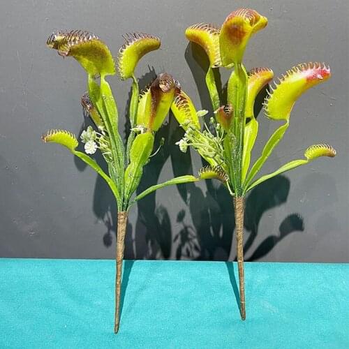Rainforest Cordyceps fake flower plants diy home garden bonsai decoration plant wall material