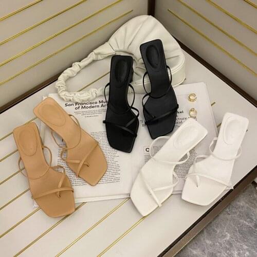 Elegant Women Pumps Individual Lattice Summer Outdoor Ladies Shoes Square Head Lady Slippers Casual Womens Shoes Sandals