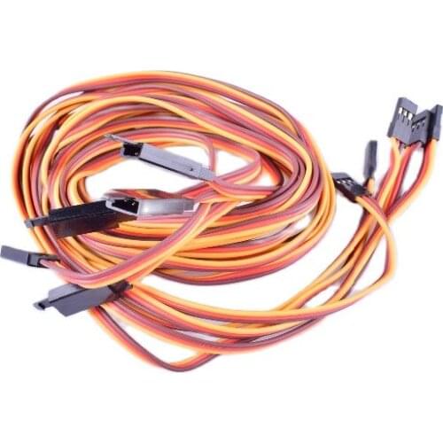 5PCS JR plug Male to Female Servo Extension Lead Wire Cable 100/150/200/300/500/700/1000mm for Quadcopter