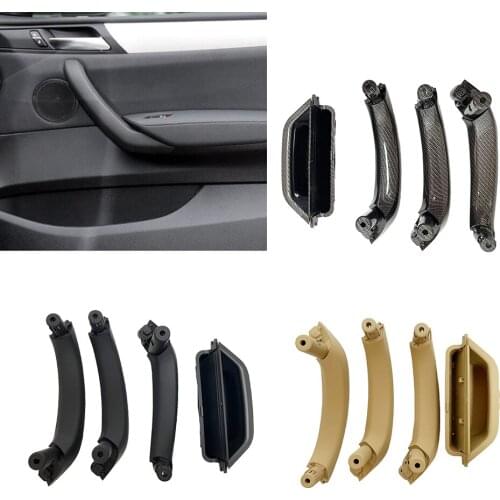 Right Left Door Interior Inner Handle Pull Trim Left Hand Drive 4pcs For BMW X3 X4 F25 F26 Car Armrest Handle Door Handle Base