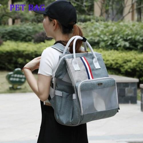 High Quality Breathable Pet Backpack Cat Travel Backpack for Small Dog Cat Pet Carrier Bags Puppy Backpack Handbag Dog Stuff