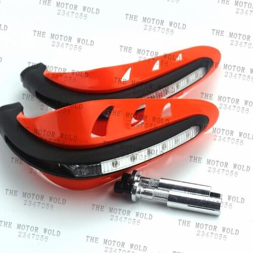 1 Pair Motorcycle Handguards Motocross Hand Guards One Set Combination Handlebar Protector With LED Turn Signals Light