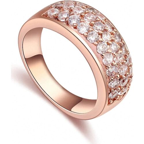 TRACYSWING Real Austrian Crystals Brand AAA Zirconia Micro Inlays Fashion Ring for women New Geometric Th-109996