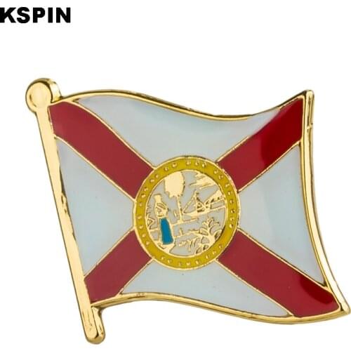 U.S.A Florida State Badges flag badge flag lapal pin on backpack pins for clothes 1PC XY0215