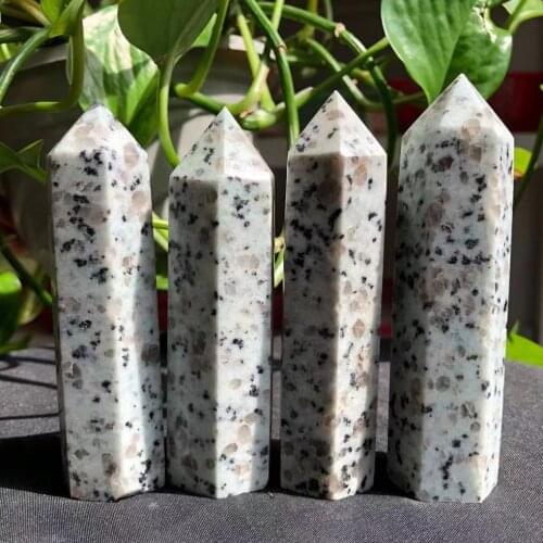1PC 9-10cm Natural White Quartz Crystal Wand Point Reiki Healing As Gift Home Decoration
