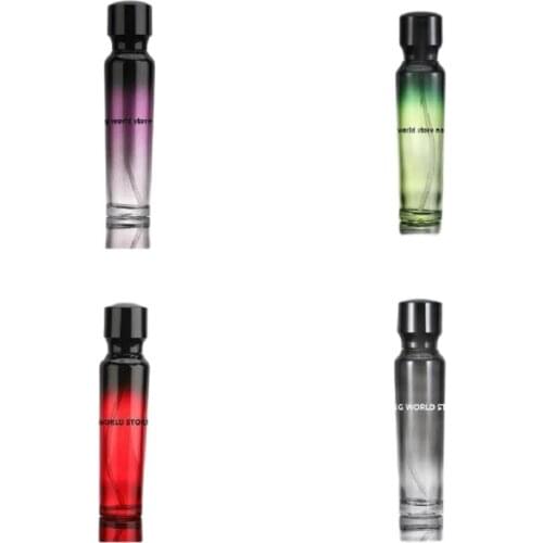 120ml green/purple/red/black glass bottle with press pump for lotion/emulsion/serum/essence/foundation/skin care cosmetic packin