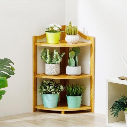 3/4 Tiers Bamboo Flower Shelves Planter Pot Stands Plant Rack Display Storage Shelf Support For Flowers Indoor Outdoor Yard