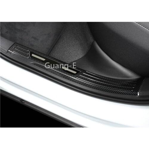 For Audi Q2 Q2l 2018 2019 2020 2021Car Styling Body Stainless Steel Pedal Door Sill Scuff Plate Cover Inner Built Threshold 4pcs