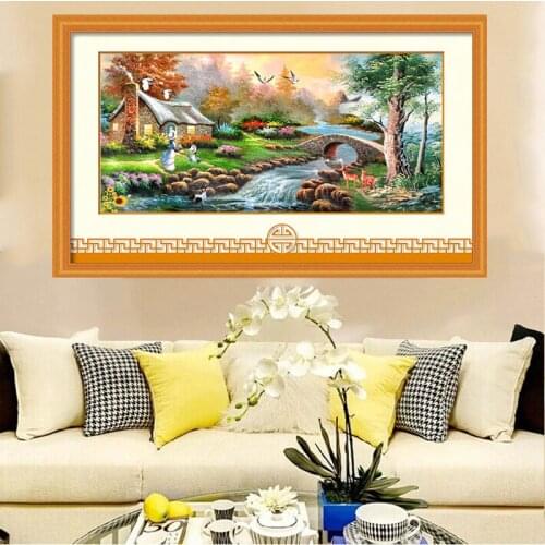 Diamond Embroidery Diy Diamond Painting Cross Stitch Kits Diamond Mosaic Creek house Full Square Diamond Embroide CS038