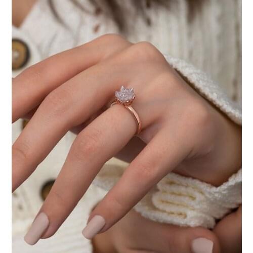 Женские золотые кольца CicekSepeti China At AliExpress