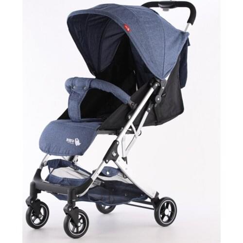Artfunning The baby stroller can sit and lie on the light trolley on the plane, the shock absorber the folding baby stroller