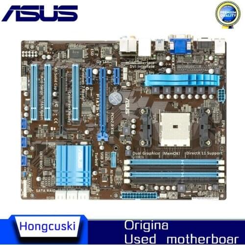 For ASUS F1A75-V original motherboard Socket FM1 DDR3 USB3.0 SATA3 A75 Desktop Motherboard
