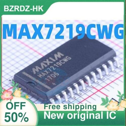 1-20PCS MAX7219 MAX7219CWG MAX7219EWG SOP24 LED display driver New original IC