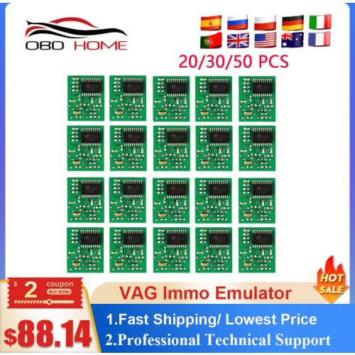 20/30/50pcs VAG Immo Emulator Top High Quality Diagnostic Tools For VW For Seat For Skoda For Audi Ecu Immobilizer Programmer