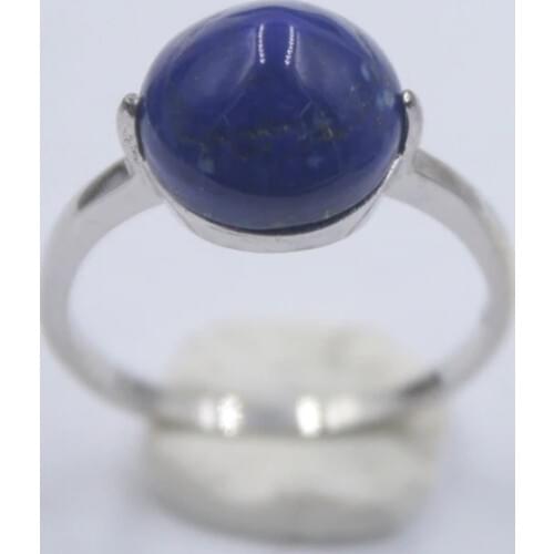 Solid 925 Sterling Silver Ring The Widest 10mm Lapis Lazuli Ring