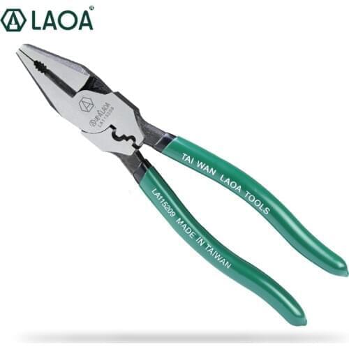 LAOA CR-MO Material Multifunctional Combination 9" Pliers for Crimping Wire Cutting Pliers Crimping Tools