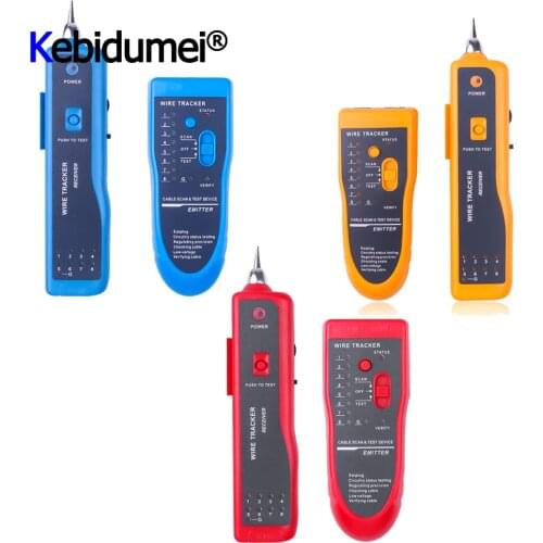 RJ11 RJ45 Cat5 Cat6 Wire Tracker Line Finder Diagnose Tone Finder Telephone Wire Cable Tester Tracker Detector Three Color