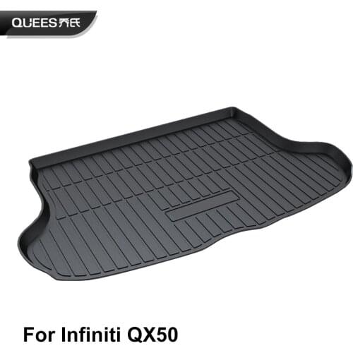 QUEES Custom Fit Cargo Liner Boot Tray Trunk Floor Mat for Infiniti QX50 2015 2016 2017