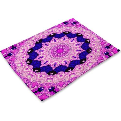 Vertigo Pattern Table Mat Geometric Kitchen Decoration Placemat Table Napkin For Wedding Dining Accessories Table Mats
