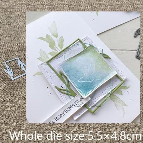 New Design Craft Metal stencil mold Cutting Dies leaves frame decoration scrapbook die cuts Album Paper Card Craft Embossing