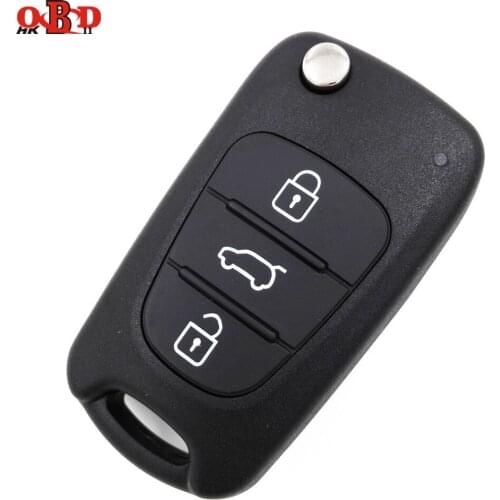 Wholesale For Hyundai i20 i30 I30/IX35 Flip Key Replacment Black Shell Central Locking,Key Case For Car,10pcs/lot