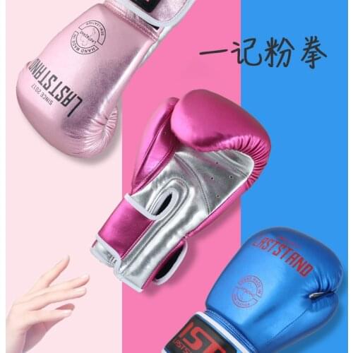 Women/girls professional boxing gloves Muay Thai PU Leather Boxing Gloves Men MMA Gym Training Boxing Gloves kids adults