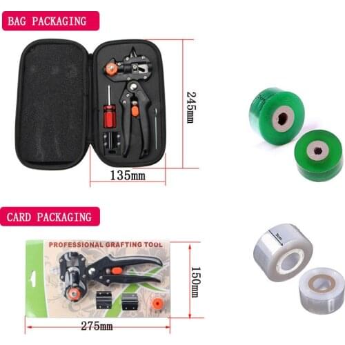 Garden Grafting Tool Suit Farming Pruning Shears Scissor Fruit Tree Vaccination Secateurs Pruning Garden Tool & 2/3cm Tape