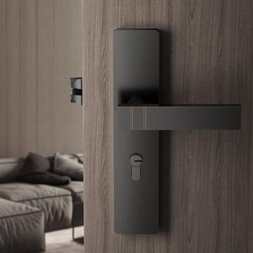 Light Luxury Household Stainless Steel Safety Anti-theft Door Locks Bedroom Silent Handle Split Door Lock Hardware Accessories