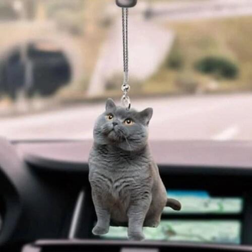 Kitten and Puppy Car Home Ornaments with Colored Balloons Ornaments Decoration Cats, Kittens and Puppy Pendants
