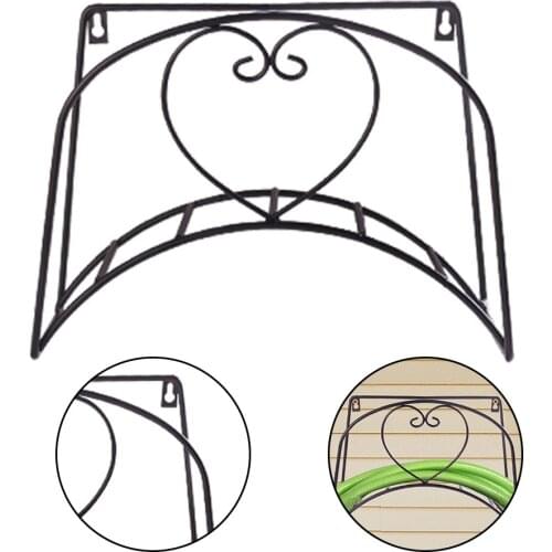 3 Types Reel Durable Iron Garden Hose Holder Universal Wall Mounted Storage Rack Garden Yards Decoration Easy Installed