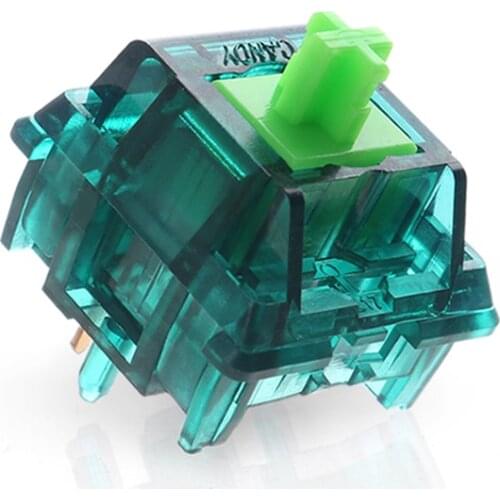 Candy Jade Green 62g 5Pin Linear Switch For DIY Mechanical Keyboard 60 96 100 Gold-plated Spring Jadeitr Switch For SMD RGB PCB