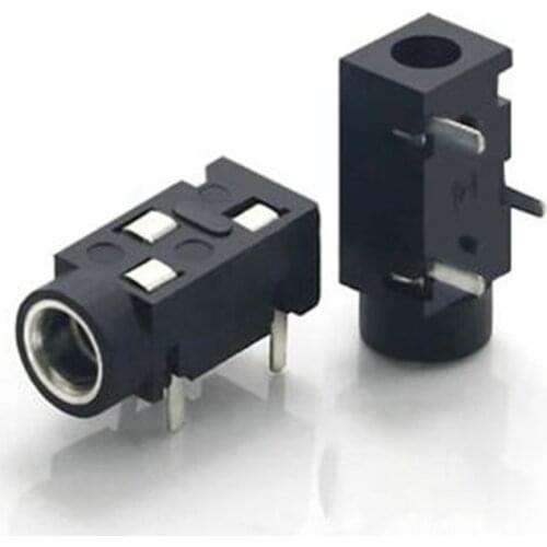 10pcs 3.5 PJ-320 3 /4 pins female connector DIP stereo headphones PJ-320B