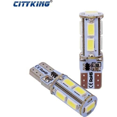 100 x T10 led strobe Flash W5W 9led 194 t10 9SMD led 5730 5630 LED Car light with Two modes of Operation car strobe light white