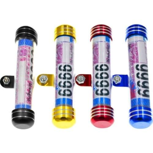 124B Waterproof Universal Motorcycle Motorbike Tube Tax Disc Registration Label Stand Holder for Scooter