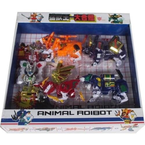 4in1 Assembly Robot Voltron Beast Monster Animal Dinosaur Action Figure Assembled Toys Collection Beast King GoLion