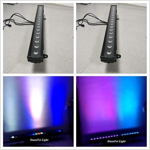 6pieces high bright ip65 wall washer rgbwa led stage wash wall waterproof dmx pixel bar led 18x15w