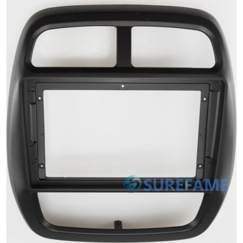 9 inch Car Fascia Radio Panel for RENAULT KWID 2017+ Dash Kit Install Facia Console Bezel Adapter 9inch Plate Trim Cover