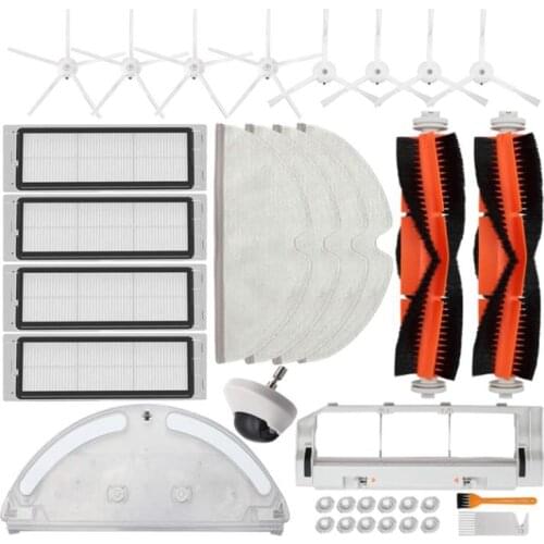 Promotion!35 Pcs Vacuum Cleaner Accessories Kit for Xiaomi Roborock S5 S6 S50 S51 S55 S60 S61 S65 E20 E25 E35 Robotic Parts