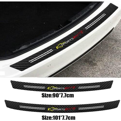Mutips carbon fiber car bumper sticker cover trim accessories auto for Chevrolet Cruze Captiva Lacetti Aveo Orlando Epica Camaro