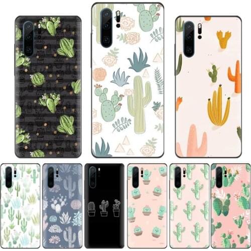 Cactus plant pattern Phone Case For Huawei Y5 Y6 II Y7 Y9 PRIME 2018 2019 NOVA3E P20 PRO P10 Honor 10