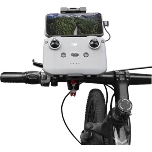 Sunnylife Remote Controller Bracket Bicycle Clamp Following Shot Remote Controller Holder for DJI Mavic Air 2 Accessories
