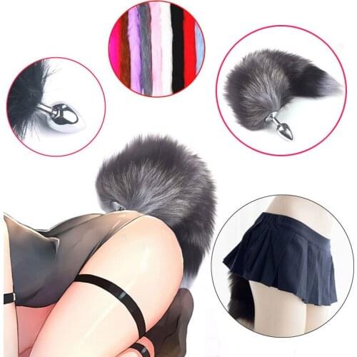 Erotic G Spot Bullet Vibrator Sex Toys For Women Men Gay Metal Fox Tail Anal Plug Butt Plug Prostate Massager Dildo Adult Game