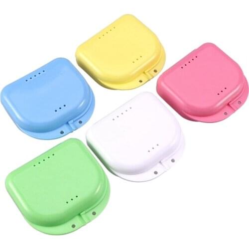 Retainer Case 5Pcs Mouth Guard Case Orthodontic Retainer Box Denture Storage Container