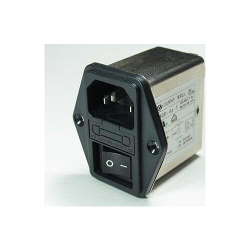 Power Filter CW2B-3A/6A/10A-T Fuse with Neon Light Switch